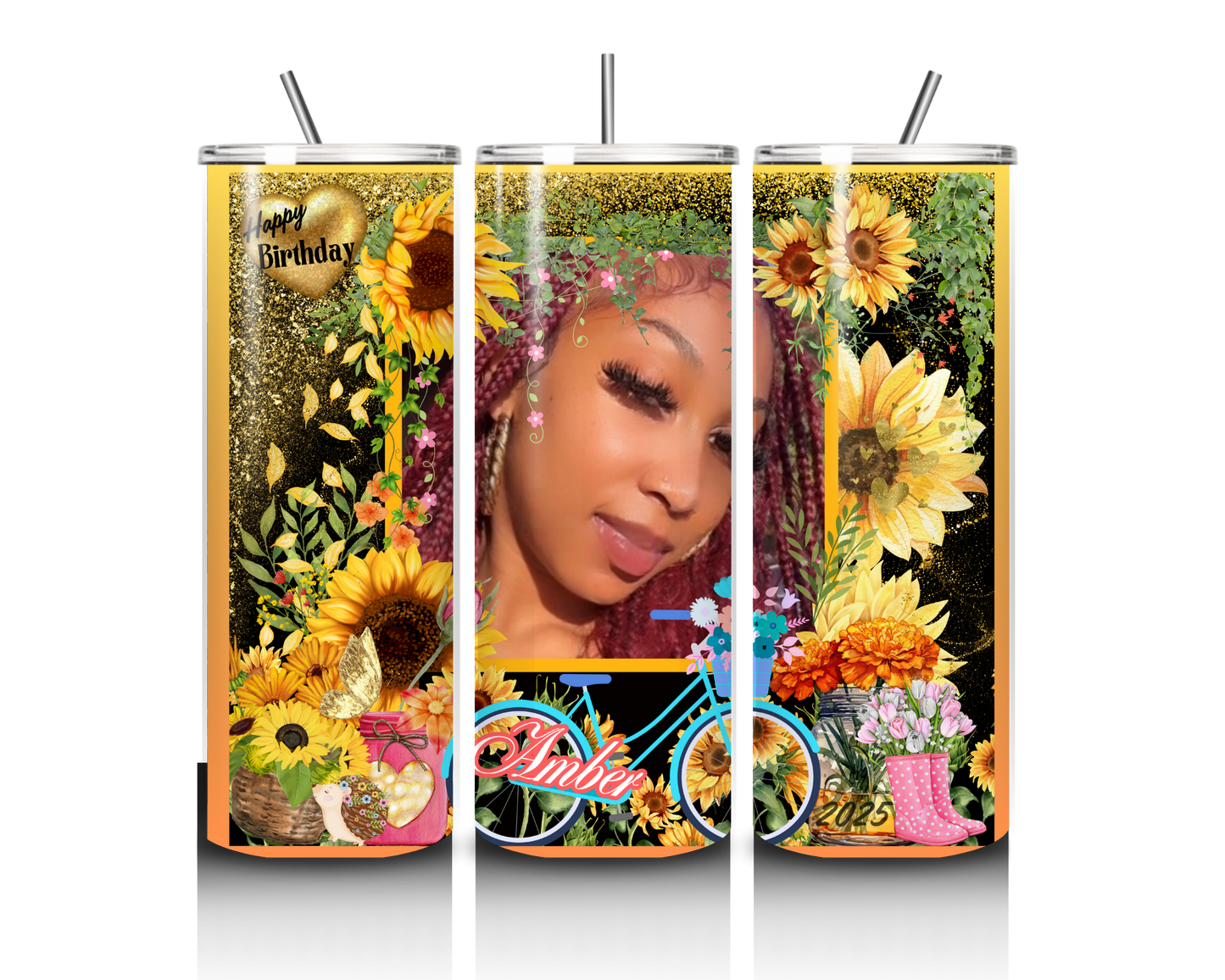 PHOTO SUNFLOWER TUMBLER